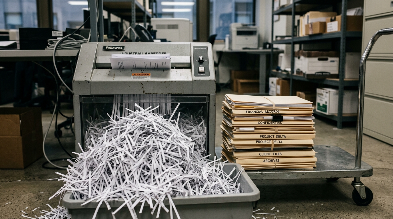 Destruction documents confidentiels